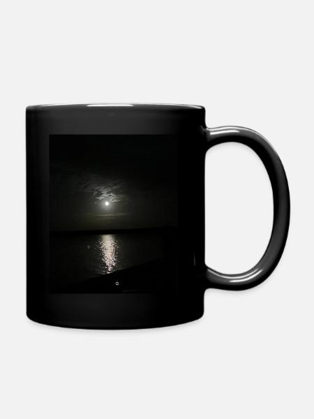 Mond - Tasse einfarbig - Schwarz