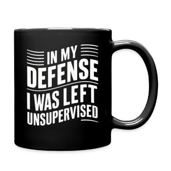Lustig Sarkasmus sarkastischer Humor Ironie - Tasse einfarbig - Schwarz - Rechts