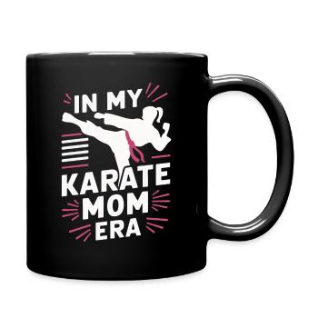 Karate Karatekämpfer Kampfkunst - Tasse einfarbig - Schwarz - Rechts