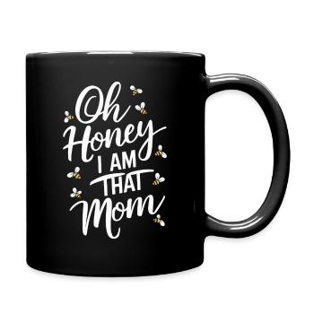 abeille abeille apicultrice abeille abeille - Mug uni - noir - Droite