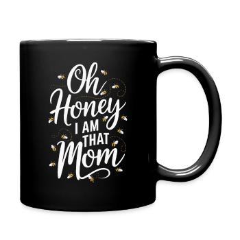 abeille abeille apicultrice abeille abeille - Mug uni - noir - Droite