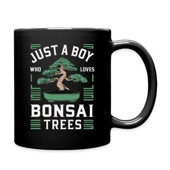 Bonsai Tree Japanese Bonsai - Full Colour Mug - black - Right
