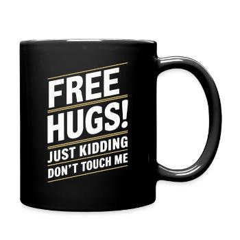 Lustig Sarkasmus sarkastischer Humor Ironie - Tasse einfarbig - Schwarz - Rechts