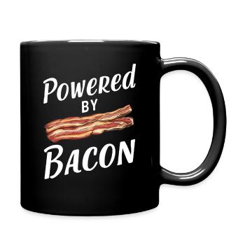 Bacon Frühstück Speck - Tasse einfarbig - Schwarz - Rechts
