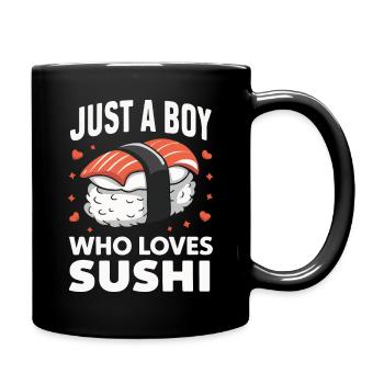 Sushi Japanisches Essen Maki Sushi Kawaii - Tasse einfarbig - Schwarz - Rechts