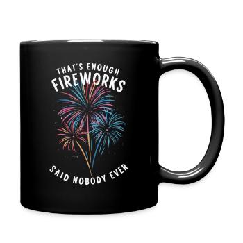 Pyrotechniker Feuerwerk Pyrotechnik - Tasse einfarbig - Schwarz - Rechts