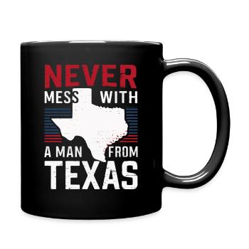 Texas State Texans Texas - Full Colour Mug - black - Right