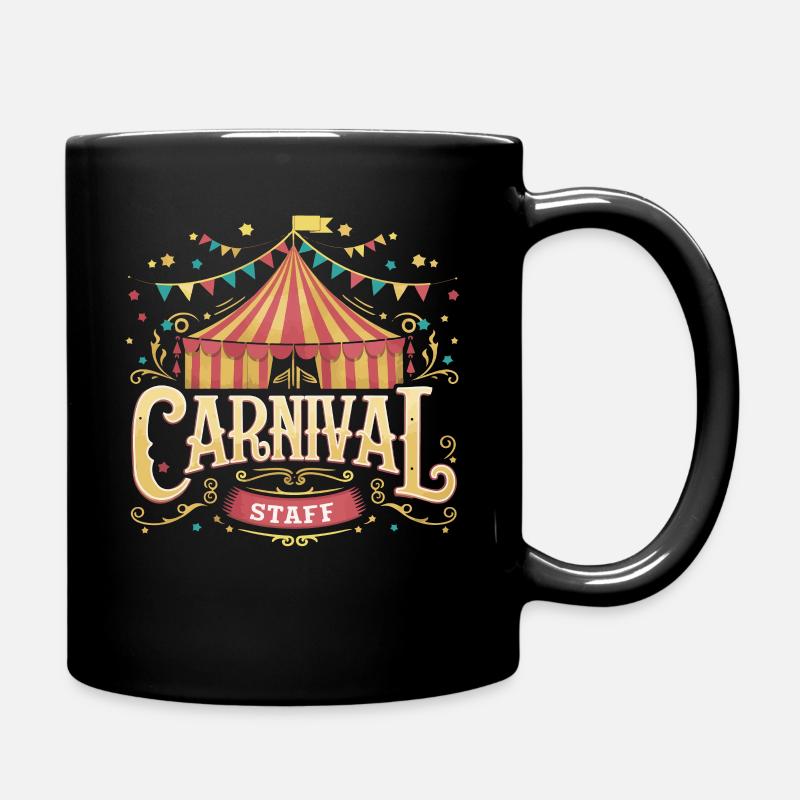 Zirkus Fasching Karneval - Tasse einfarbig - Schwarz