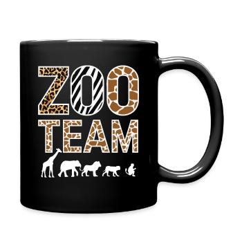 Animaux du zoo Gardien de zoo - Mug uni - noir - Droite