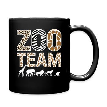 Animaux du zoo Gardien de zoo - Mug uni - noir - Droite