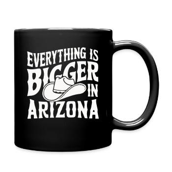 Arizona USA Amerika - Tasse einfarbig - Schwarz - Rechts