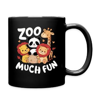 Animaux du zoo Gardien de zoo - Mug uni - noir - Droite