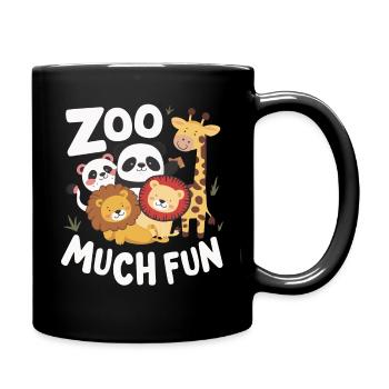 Animaux du zoo Gardien de zoo - Mug uni - noir - Droite