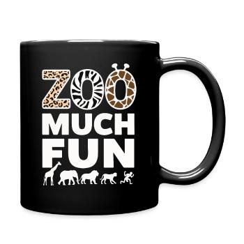 Animaux du zoo Gardien de zoo - Mug uni - noir - Droite