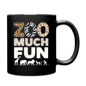 Animaux du zoo Gardien de zoo - Mug uni - noir - Droite
