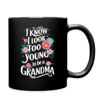 Grandma Grandmother Mother's Day Family - Full Colour Mug - black - Right