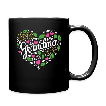 Grandma Grandmother Mother's Day Family - Full Colour Mug - black - Right