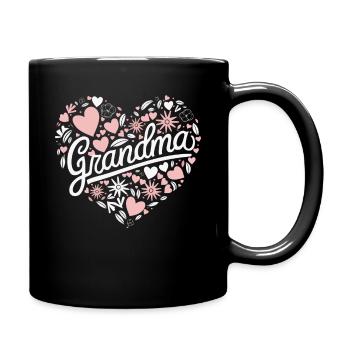 Grandma Grandmother Mother's Day Family - Full Colour Mug - black - Right