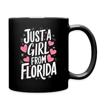 Florida USA America Seed - Full Colour Mug - black - Right