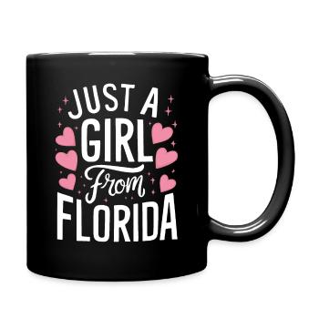 Florida USA America Seed - Full Colour Mug - black - Right
