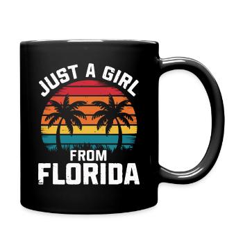 Florida USA America Seed - Full Colour Mug - black - Right