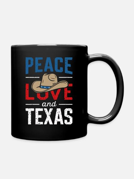 Texas State Texaner Texas - Tasse einfarbig - Schwarz