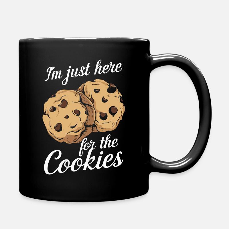 Cookies Cookie Keks Kekse Schokolade - Tasse einfarbig - Schwarz