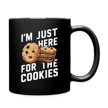 Cookies Cookie Keks Kekse Schokolade - Tasse einfarbig - Schwarz - Rechts