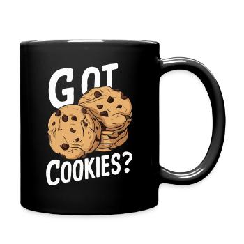 Cookies Cookie Keks Kekse Schokolade - Tasse einfarbig - Schwarz - Rechts