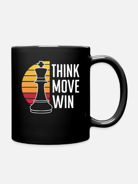 Schach Schachspieler - Tasse einfarbig - Schwarz