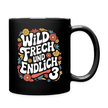 Birthday Gift 3 Years Children's Birthday - Full Colour Mug - black - Right