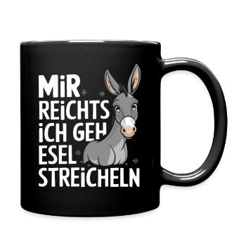 Donkey Donkey Mule Muli - Full Colour Mug - black - Right