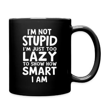 Drôle, sarcasme, humour sarcastique, ironie - Mug uni - noir - Droite