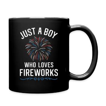 Pyrotechnie Feux d’artifice Pyrotechnie - Mug uni - noir - Droite