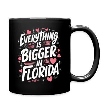 Florida USA America Seed - Full Colour Mug - black - Right
