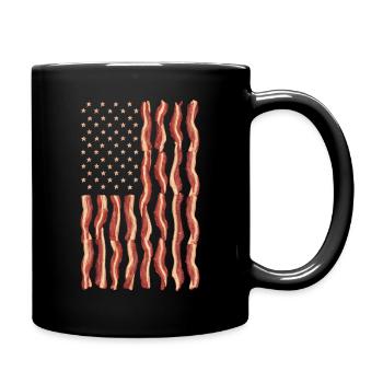 États-Unis Amérique Drapeau Patriotes - Mug uni - noir - Droite