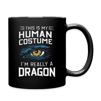 Dragon Mystic Dragon Fantasy - Full Colour Mug - black - Right