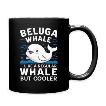 Béluga Océan Bélugas Baleines - Mug uni - noir - Droite