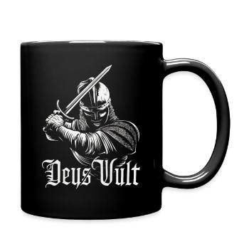 Kreuzritter Tempelritter Mittelalter - Tasse einfarbig - Schwarz - Rechts