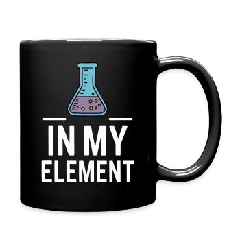 Chemiker Chemie Wissenschaft Atom Molecule - Tasse einfarbig - Schwarz - Rechts