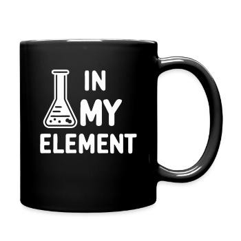 Chemiker Chemie Wissenschaft Atom Molecule - Tasse einfarbig - Schwarz - Rechts