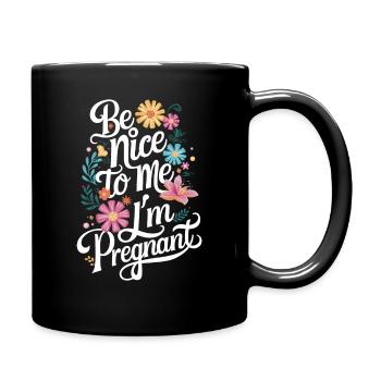 Pregnancy Pregnant Birth - Full Colour Mug - black - Right