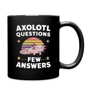 Poisson axolotl - Mug uni - noir - Droite