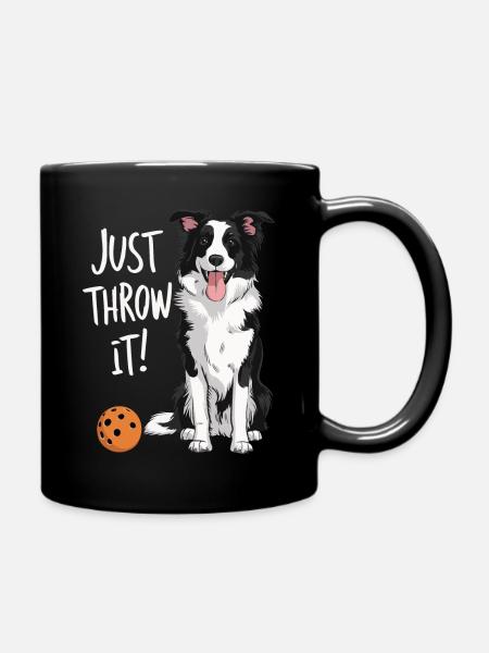 chien chiens animal de compagnie drôle de chien propriétaire - Mug uni - noir