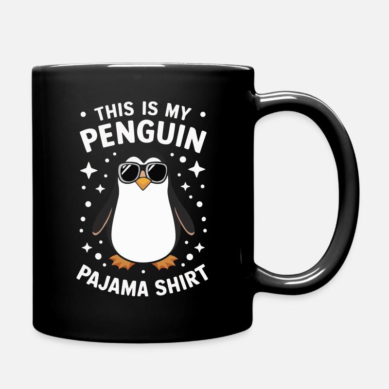 Pinguin Pinguine Tier - Tasse einfarbig - Schwarz