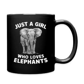 Éléphant Animal Éléphants Zoo - Mug uni - noir - Droite