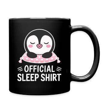 Pinguin Pinguine Tier - Tasse einfarbig - Schwarz - Rechts