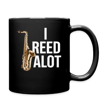 Saxophon Saxofon - Tasse einfarbig - Schwarz - Rechts