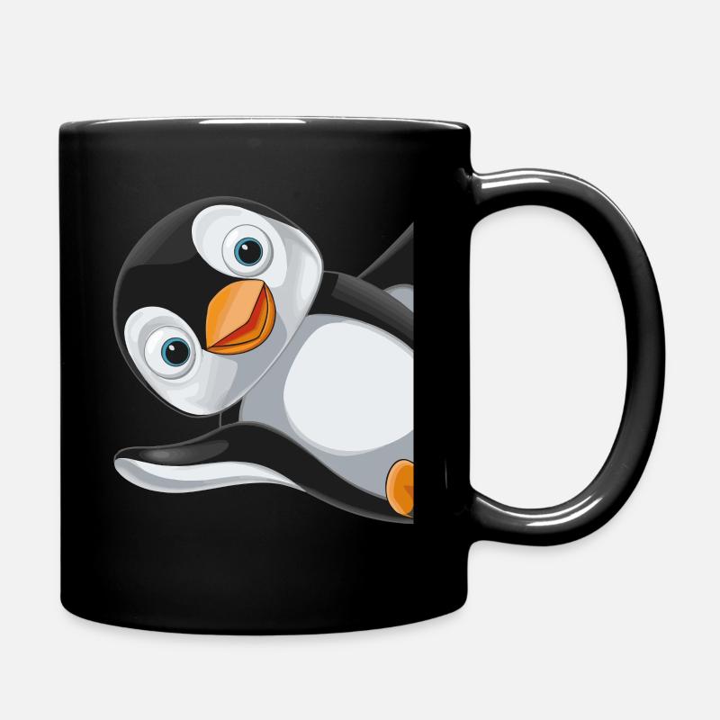 Pinguin Pinguine Tier - Tasse einfarbig - Schwarz