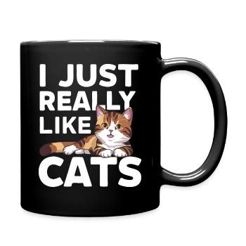 Chat Chats Amoureux Chat Propriétaire Chaton - Mug uni - noir - Droite